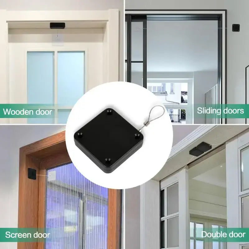 Automatic Sensor Door Closer Punch-free Adjustable Surface Door Stopper