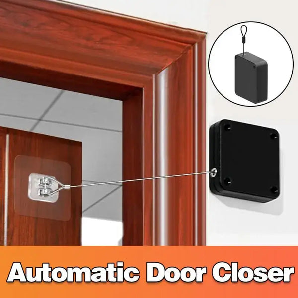 Automatic Sensor Door Closer Punch-free Adjustable Surface Door Stopper