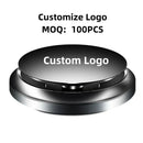 Metallic circular platform for displaying a logo on NoEnName_Null Compact Solid Car Air Freshener
