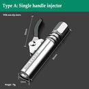 Single handle stainless steel injector with curved grip from NoEnName Null Grease Gun