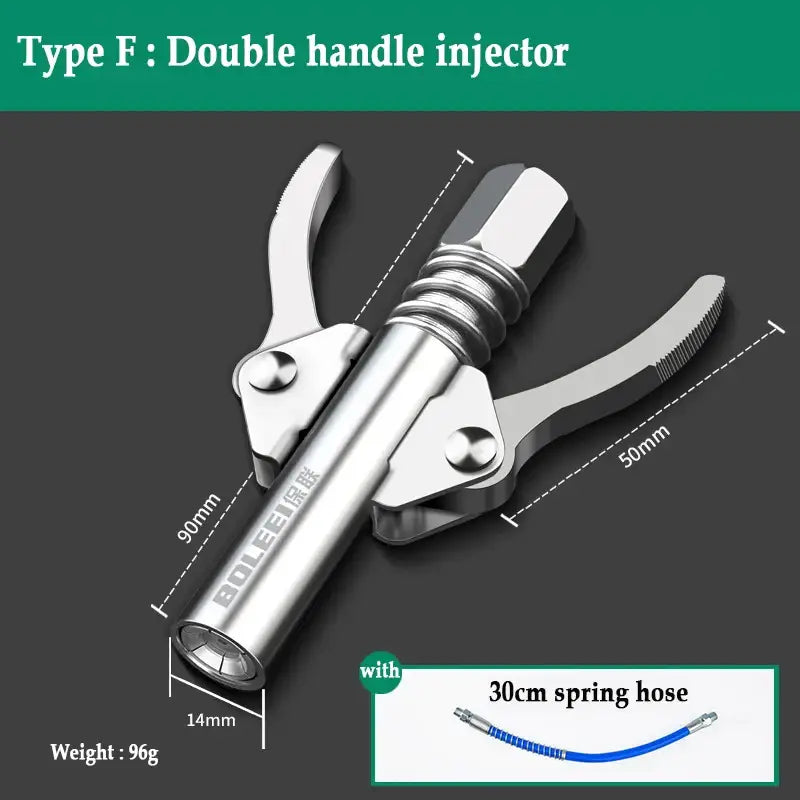 Double handle injector with stainless steel body for NoEnName Null Grease Gun