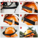 Orange safety helmet with adjustable headband from Type 20pcs plastic products wholesale