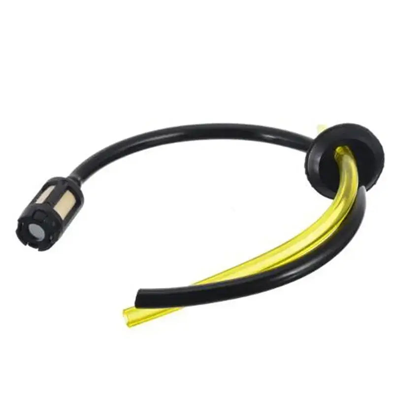 Curved black and yellow headset with microphone for NoEnName_Null garden tool parts