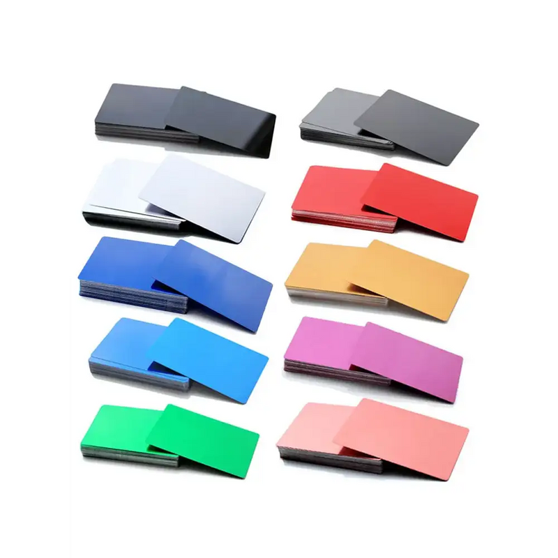 Colorful metal and plastic business card holders for NoEnName_Null Type Hand Tool Parts 86mm x 54mm