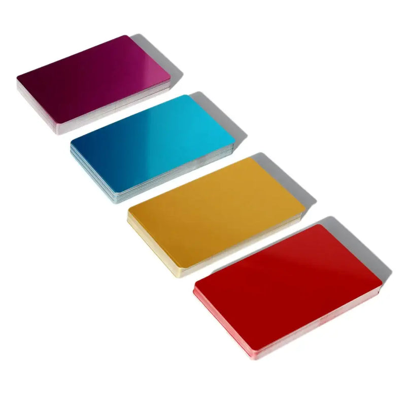 Colorful rectangular metal plates for NoEnName_Null Type Hand Tool Parts, 86mm x 54mm