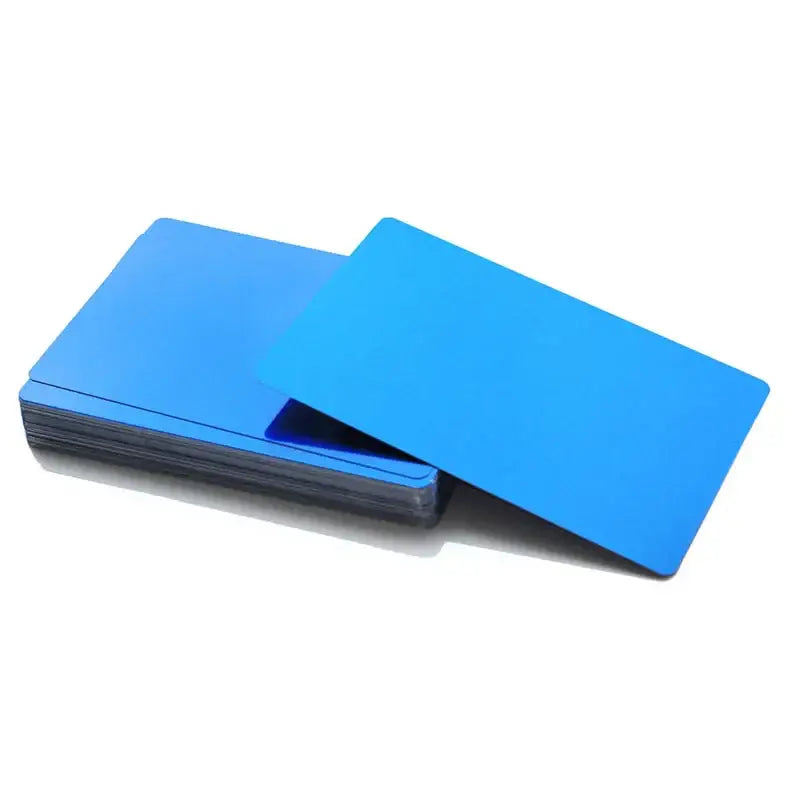 Stack of blue plastic cards 86mm x 54mm for NoEnName_Null Type Hand Tool Parts