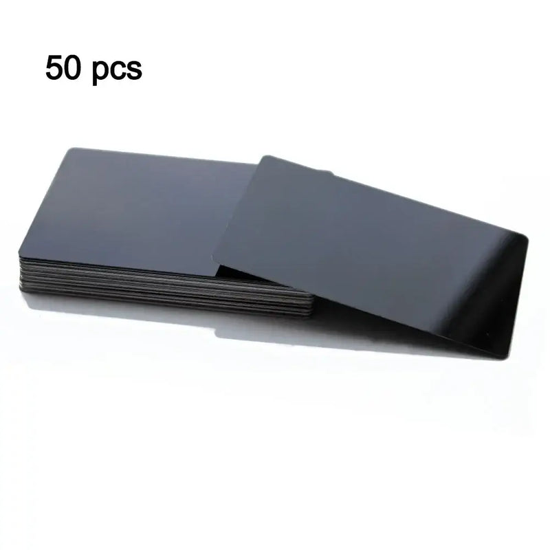 Stack of thin black plastic cards for NoEnName Null Type Hand Tool Parts 86mm x 54mm