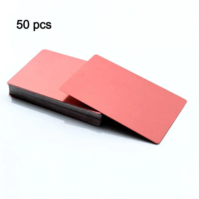 Stack of pink metal cards labeled 50 pcs for NoEnName_Null Type Hand Tool Parts