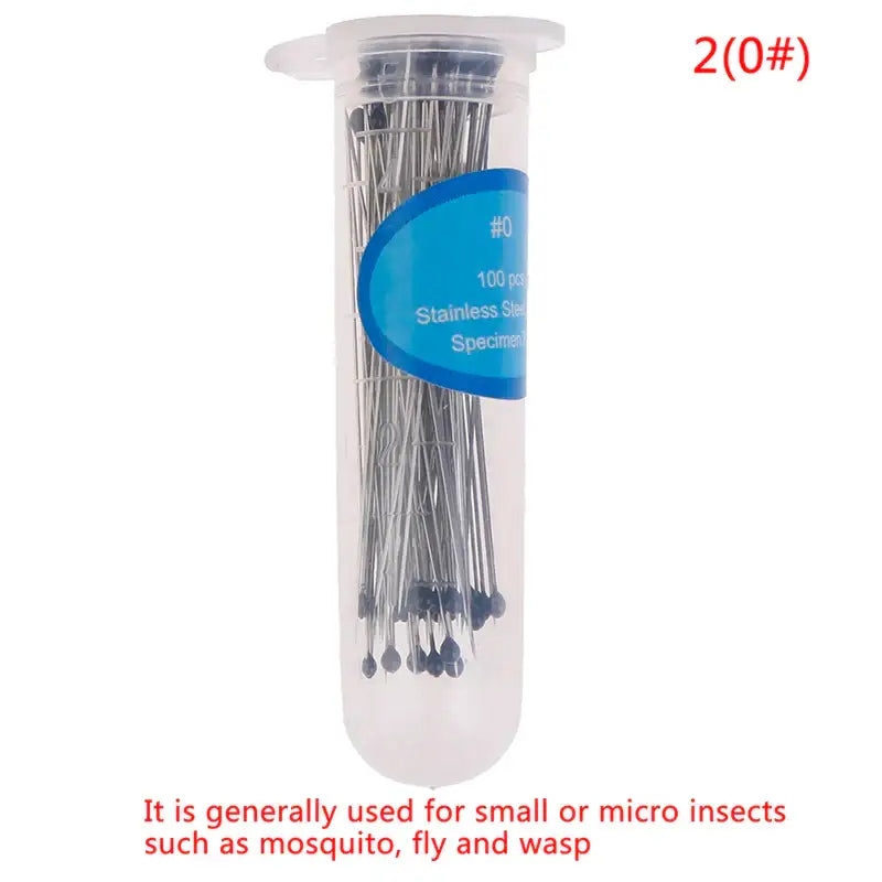 Clear plastic container with 100pcs pack stainless steel pins from Mainland China