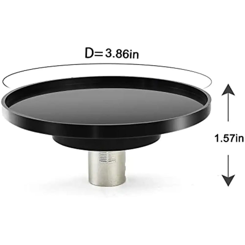 Circular black shower drain cover with metal base for NoEnName Null Type Suction Cup sex machine