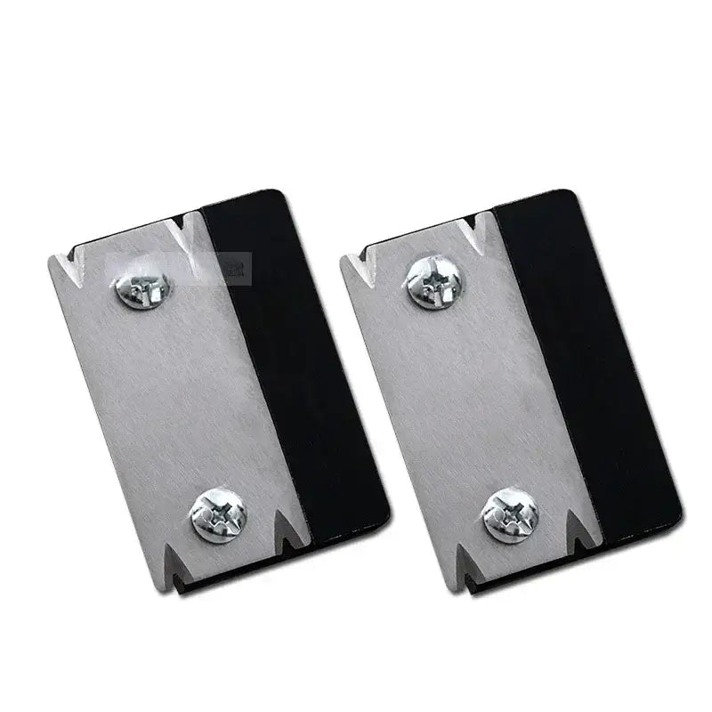 Two rectangular metal plates with screws for NoEnName Null Type Trimming Knife Tool Parts