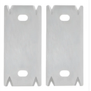 Two identical rectangular metal plates for NoEnName Null Type Trimming Knife tool parts