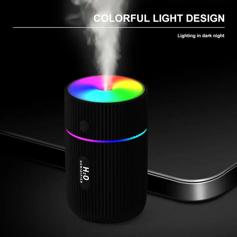 Colorful LED NoEnName_Null USB Car Air Humidifier with mist and rainbow light