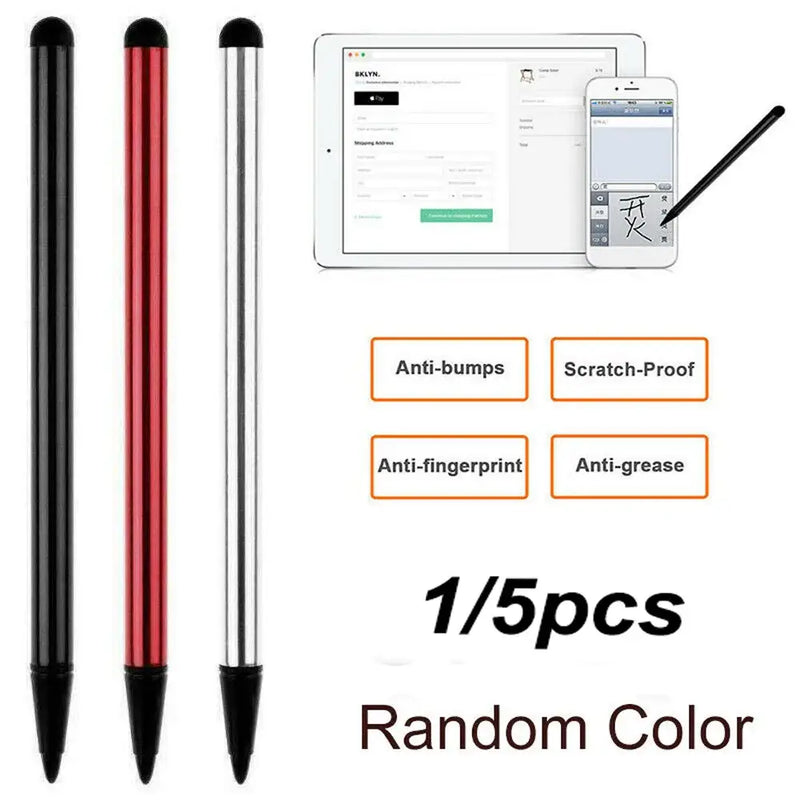 Stylus pens in black, red, and silver for NoEnName Null Feature wireless charging devices