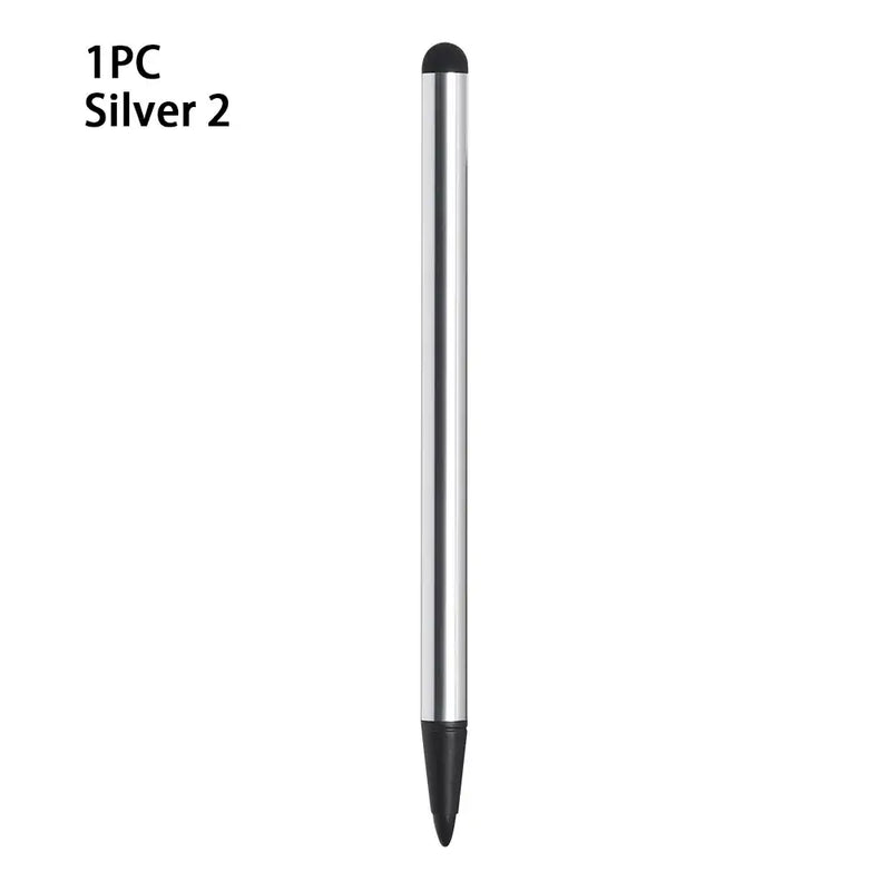 Sleek silver stylus with black tip for NoEnName Null Feature wireless charging device