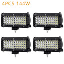 Four LED light bars with bright bulbs showcasing adjustable color temperature for optimal lighting solutions