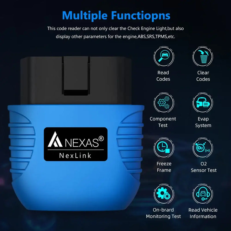 NEXAS NexLink diagnostic scanner for fuel motorcycle model compatibility