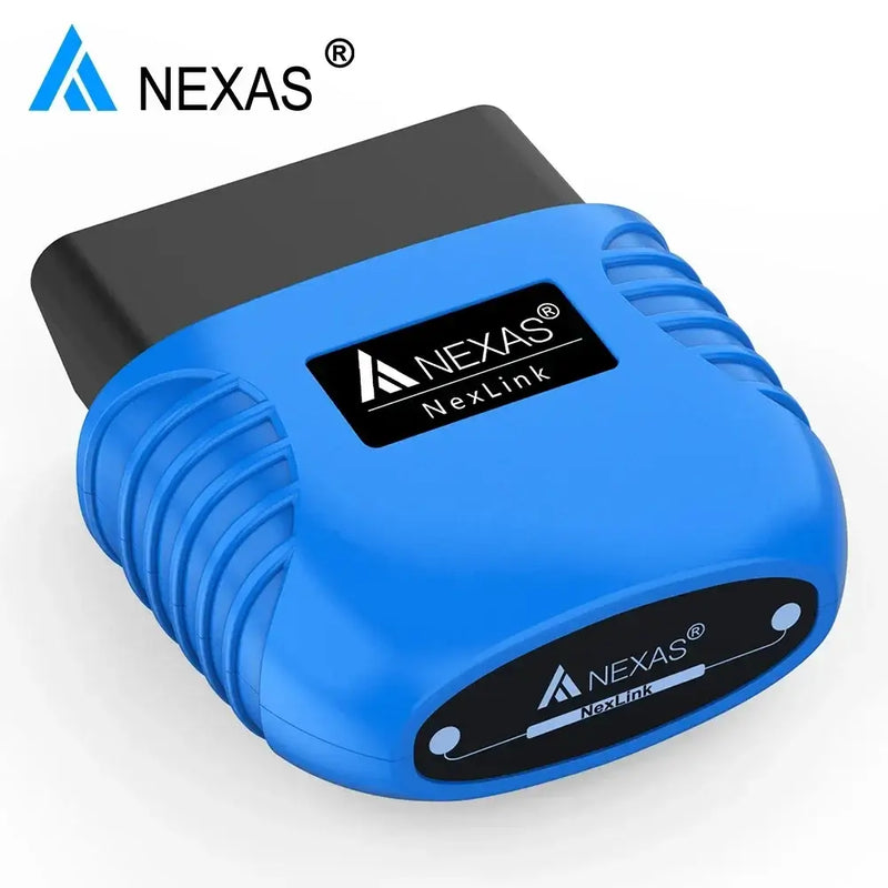 Blue and black Nexas diagnostic scanner for fuel motorcycle model compatibility