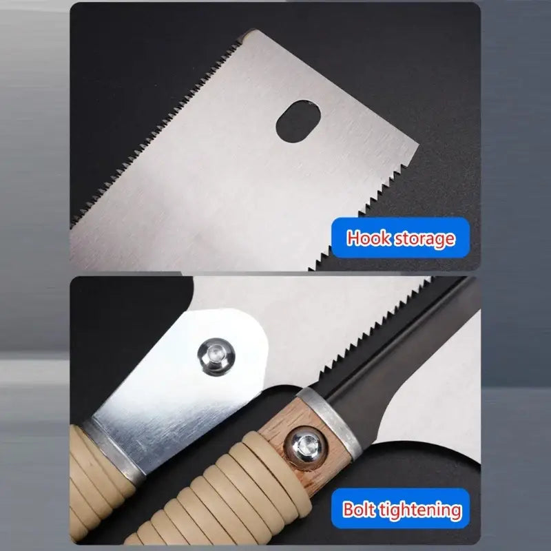 Serrated metal blade saw with wooden handle from OOTDTY DIY Supplies China Semi Choice