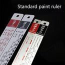 Standard paint rulers with measurement markings in OOTDTY Model Number AAA AA tool