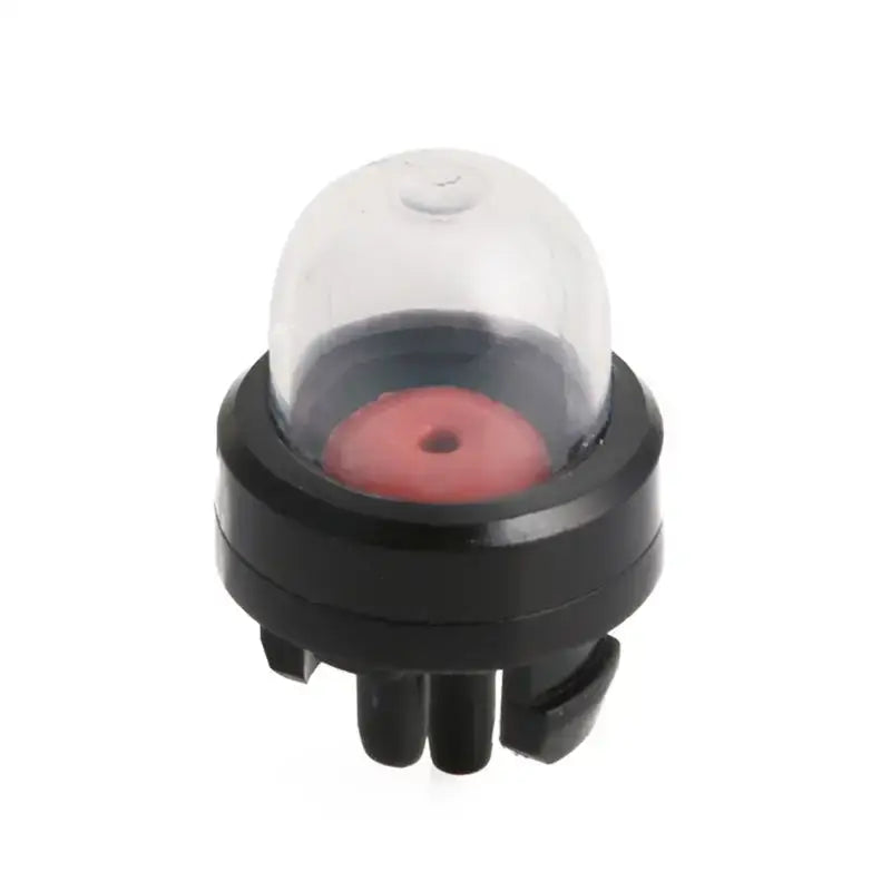 Primer bulb for OOTDTY Mower Oiling Tool, featuring a clear dome and red rubber diaphragm