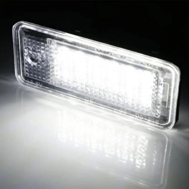 Rectangular LED light panel with textured clear cover for OTNHAEE license plate lights assembly