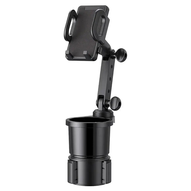 Adjustable Universal Car Holder with Lazy Bracket Charger fitting into a cup holder