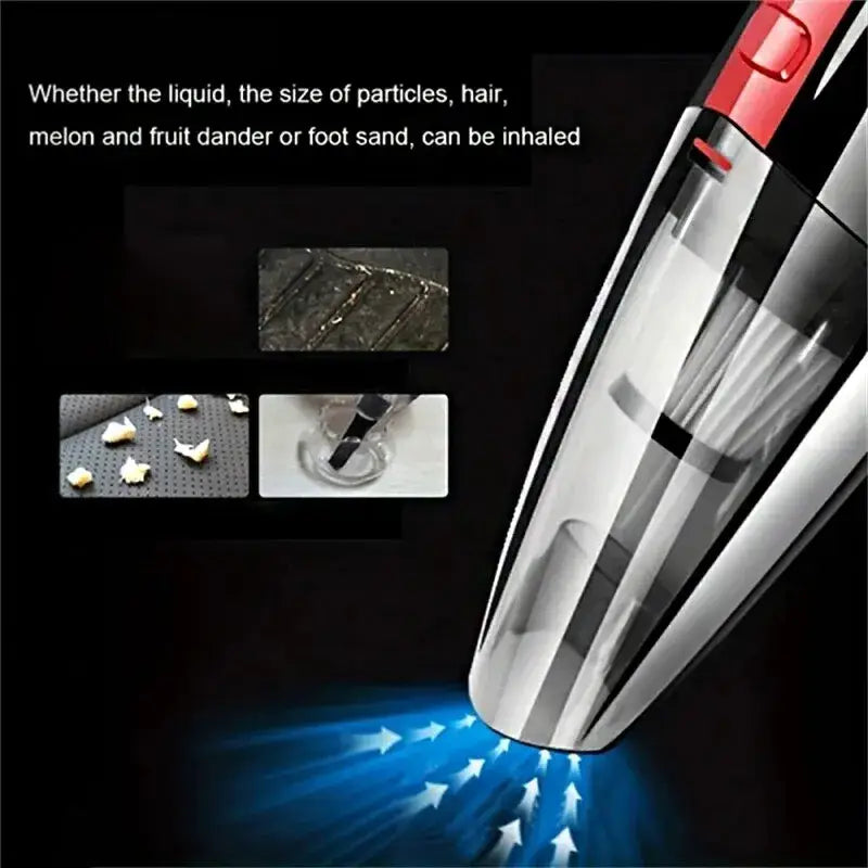 Electronic nose hair trimmer with vacuum suction feature in Portable Car Wireless Vacuum Cleaner