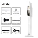 Sleek white cordless stick vacuum cleaner with attachments for portable wireless car vacuum
