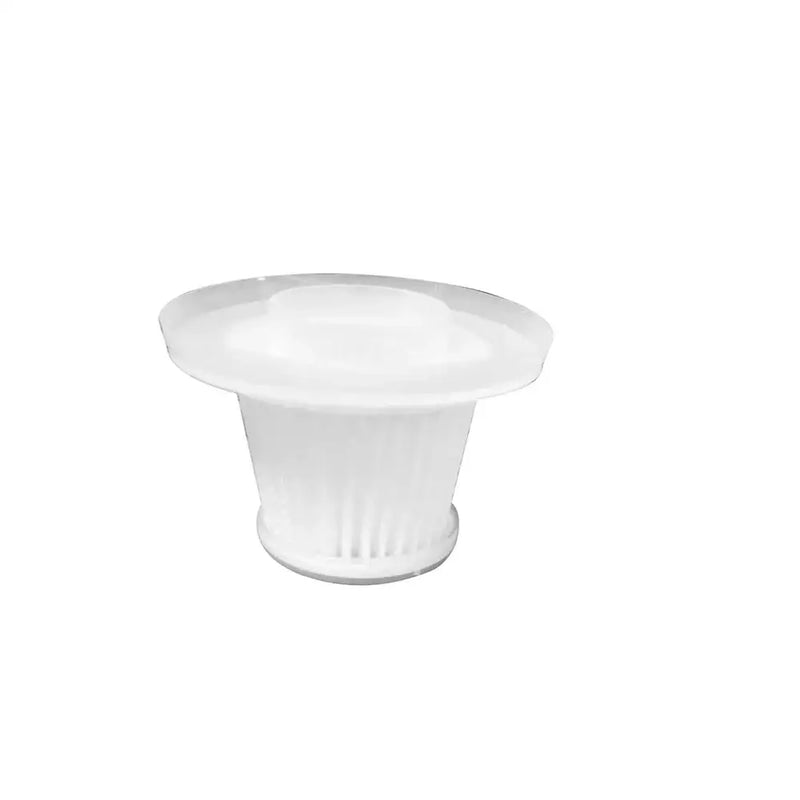 White plastic hair dye mixing bowl with a wide rim for your portable wireless car vacuum