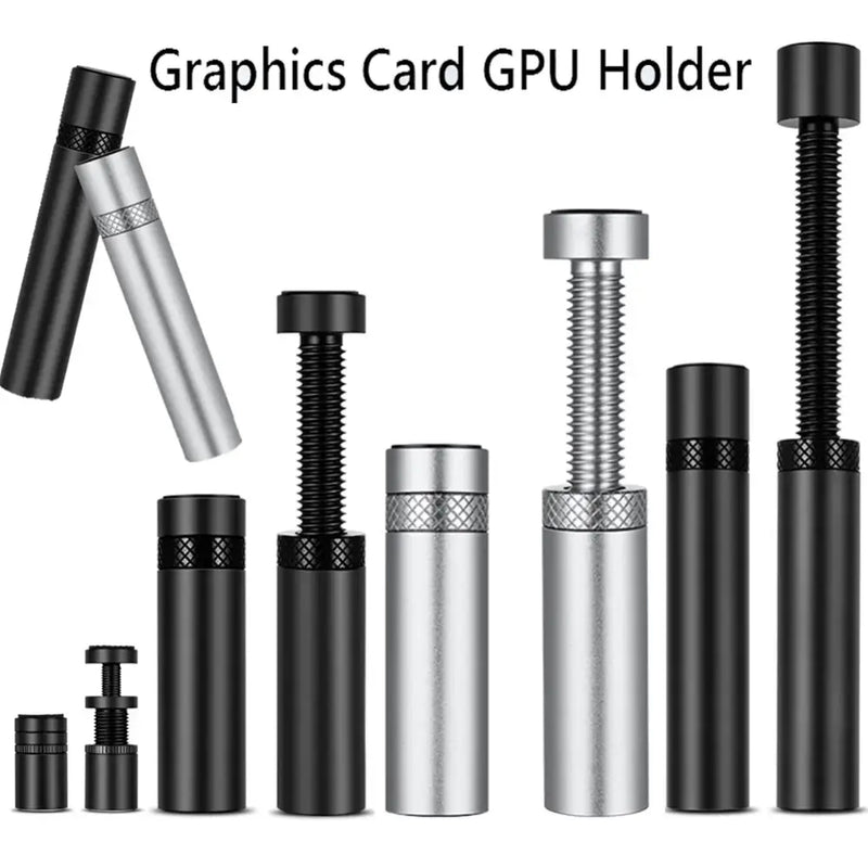 Graphics Card GPU Holder Adjustable Telescopic Rotary Screw Aluminum Alloy