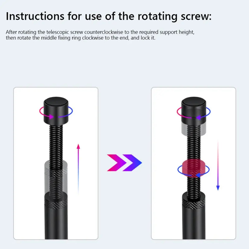 Graphics Card GPU Holder Adjustable Telescopic Rotary Screw Aluminum Alloy