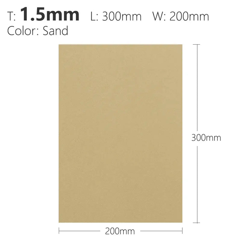 Sand-colored rectangular sheet with specified dimensions by QingGear Commercial Manufacture