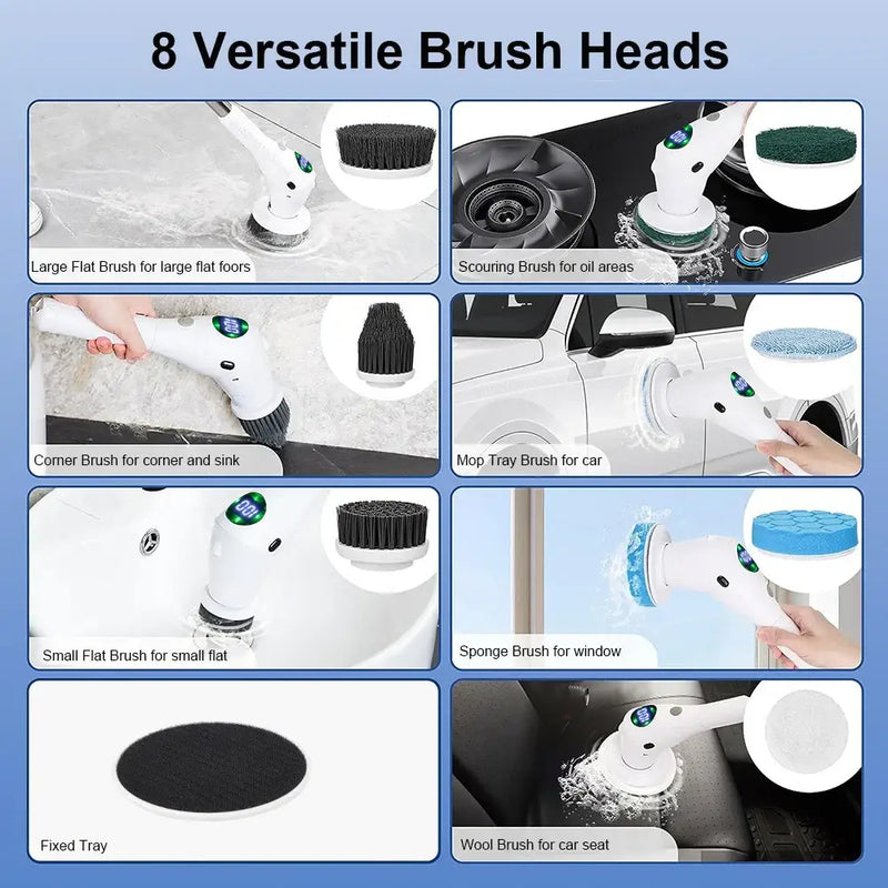 Raugee Electric Cleaning Brush from Mainland China with interchangeable brush heads