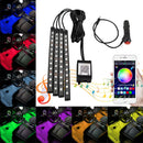 LED light strips for car interiors with smartphone app and voice control capabilities