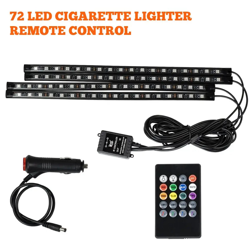 LED light strips with remote control for NoEnName Atmosphere Lamp enhancing car light strip