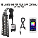 LED light strips with app control and USB for NoEnName Atmosphere Lamp enhancing car light strip