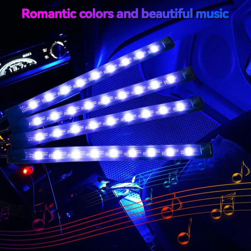 LED light strips for car interior illumination featuring NoEnName Atmosphere Lamp