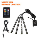 LED light strip kit with remote control for NoEnName Atmosphere Lamp enhances car light control