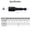 Magnetic tap die socket with specifications for RUITOOL Carbon Steel High Strength Applications