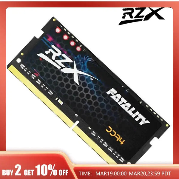 RZX DDR4 Memoria RAM module labeled Fatality for enhanced laptop performance