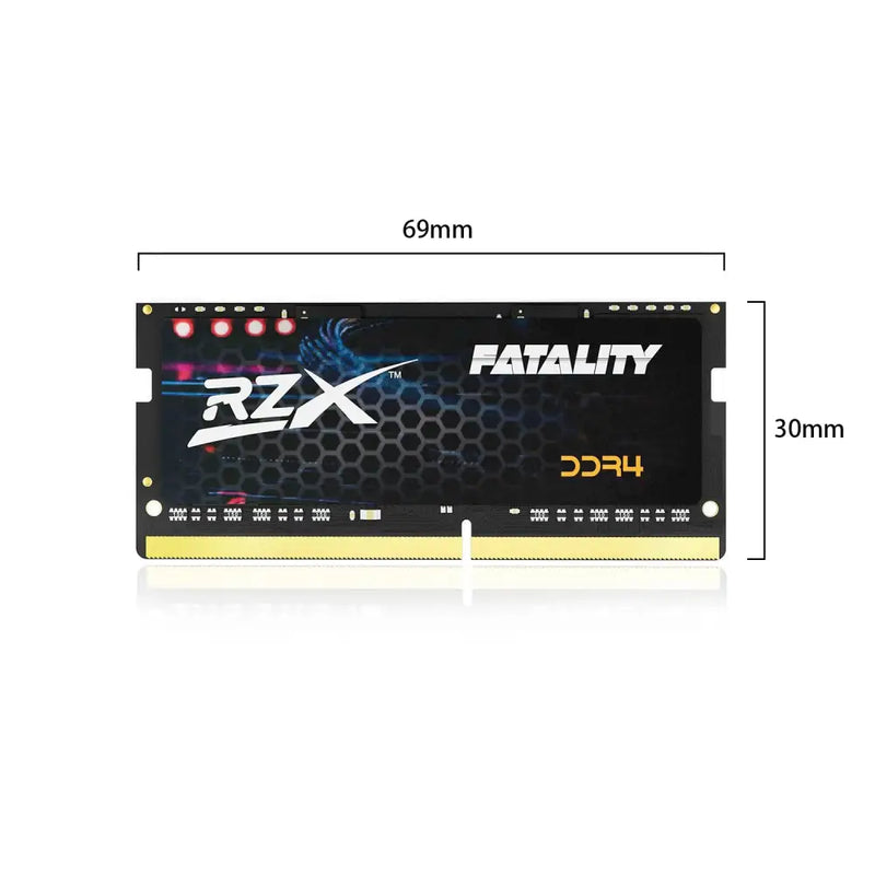 RZX DDR4 Memoria RAM module featuring honeycomb design for laptop performance