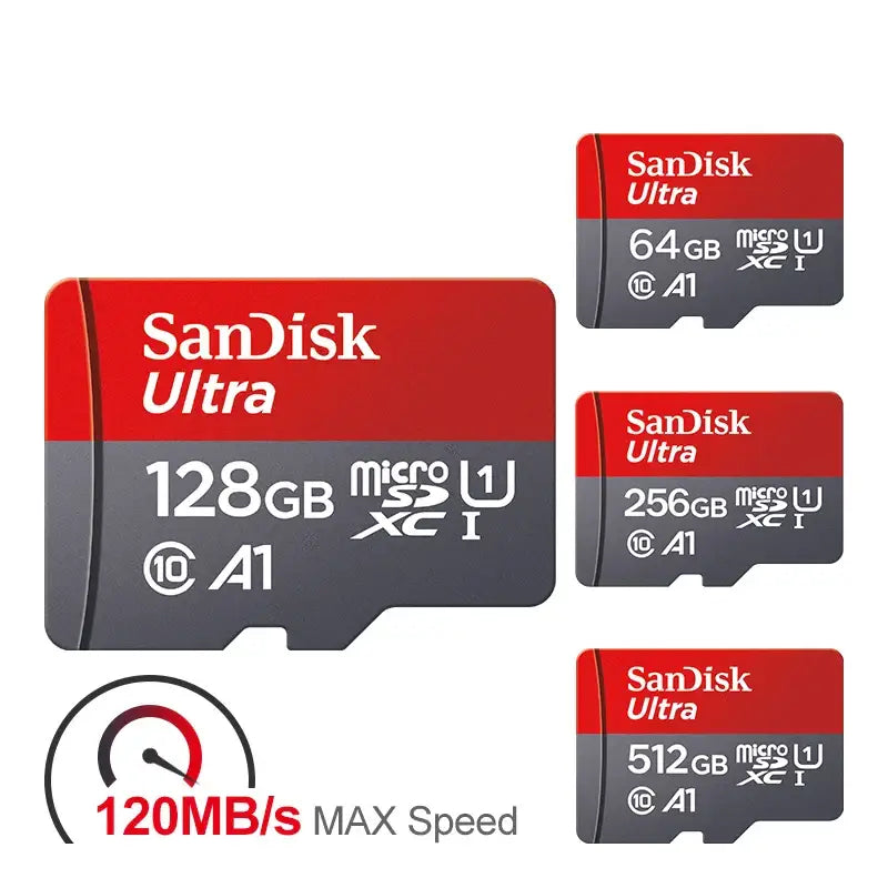 Ultra microsd 128GB 32GB 64GB 256GB 512GB A1 Micro SD Card SD TF Flash Card