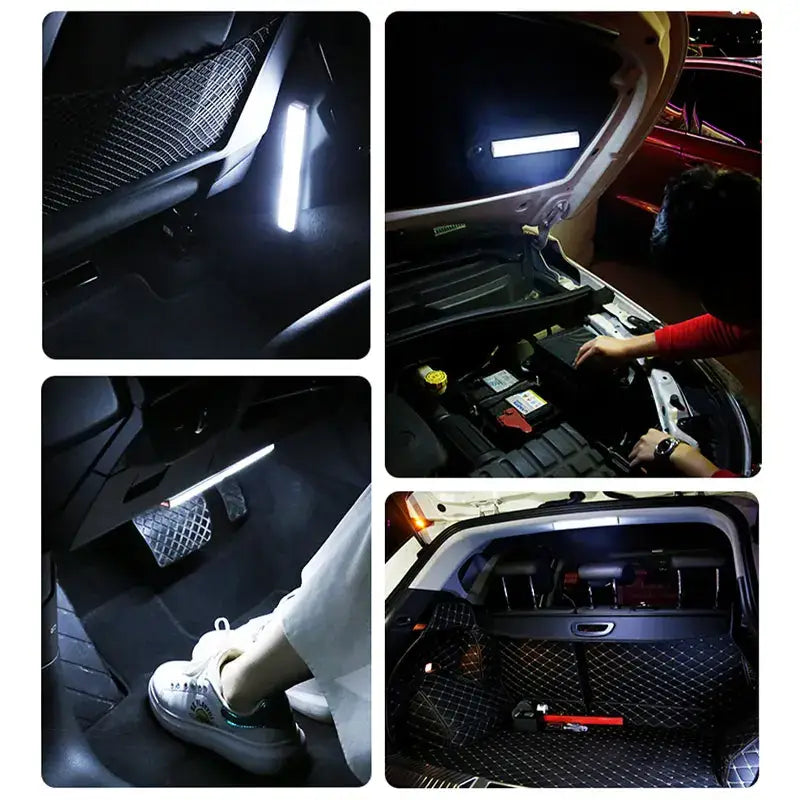 LED light strips for car interior by SEAMETAL Car Sensor for enhanced nighttime driving