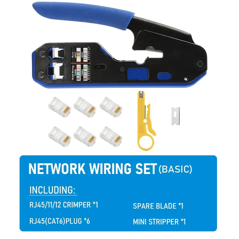 Network cable crimping tool with RJ45 connectors from Seven Floor Cable, Mainland China