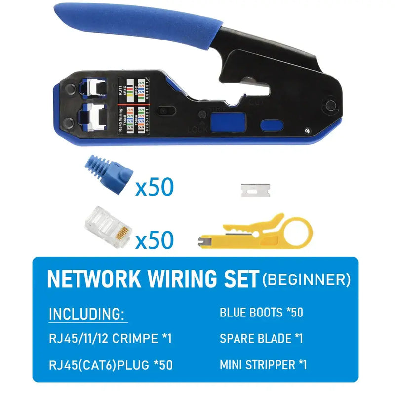 Network cable crimping tool and accessories from Seven Floor Cable, Mainland China