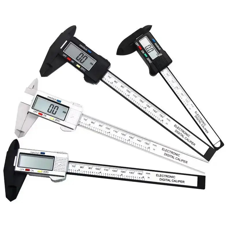 Digital calipers by Shengmeiyu DIY Supplies featuring black and white LCD displays for mainland China measurement