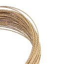 Coiled bundle of golden wire for SHIDWJ 22m car windshield window removal tool