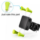 Silicone cap for X-Grip holder, featuring flexible green arms for bicycle phone accessories
