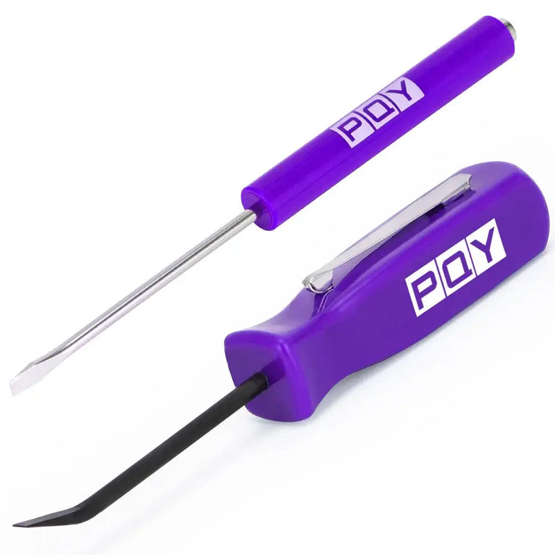 Purple PQY-branded pry tools and slotted head magnetic screwdriver kit for electronics repair